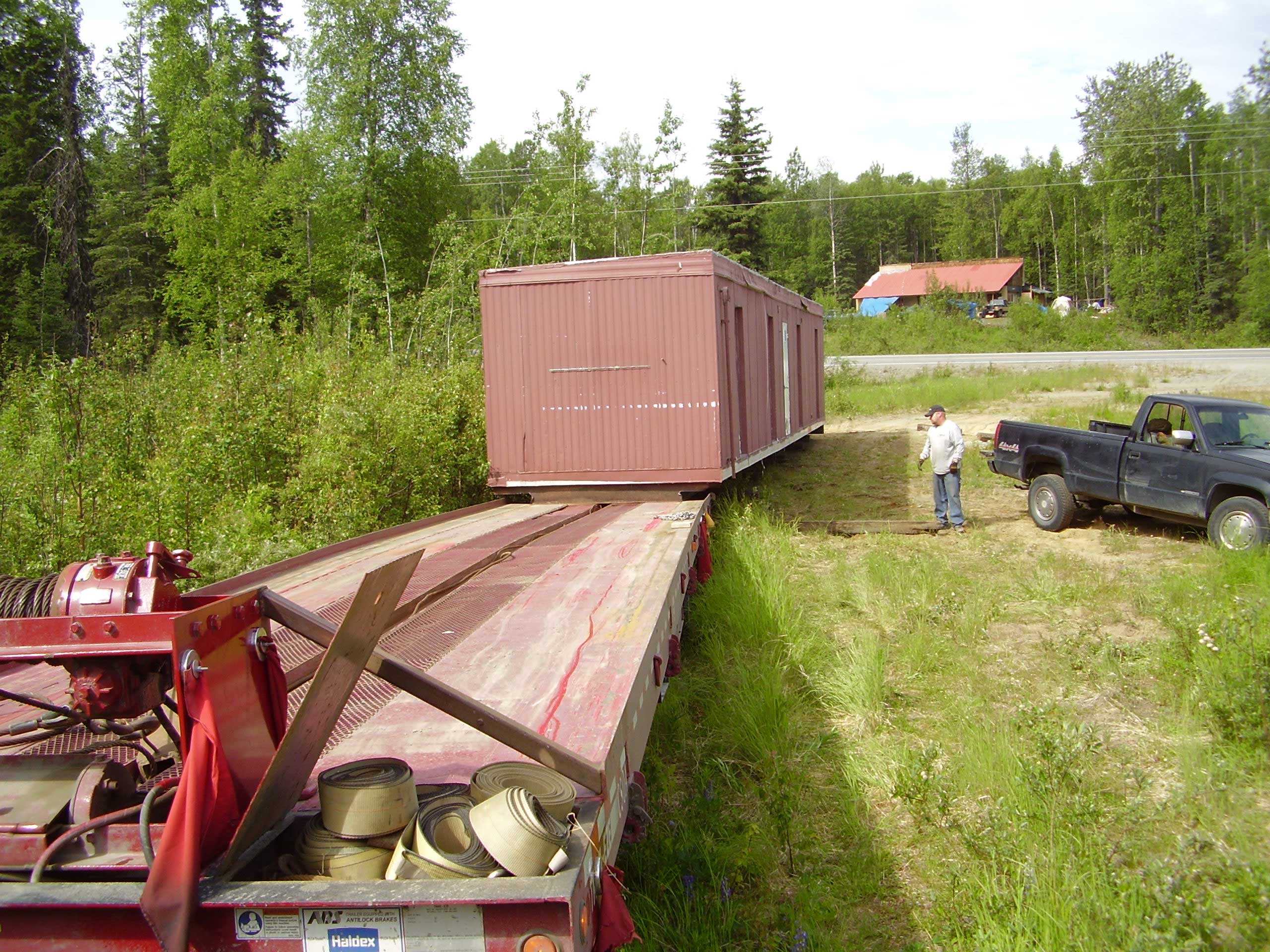 We can help move and transport your modified container conversions throughout Alaska.