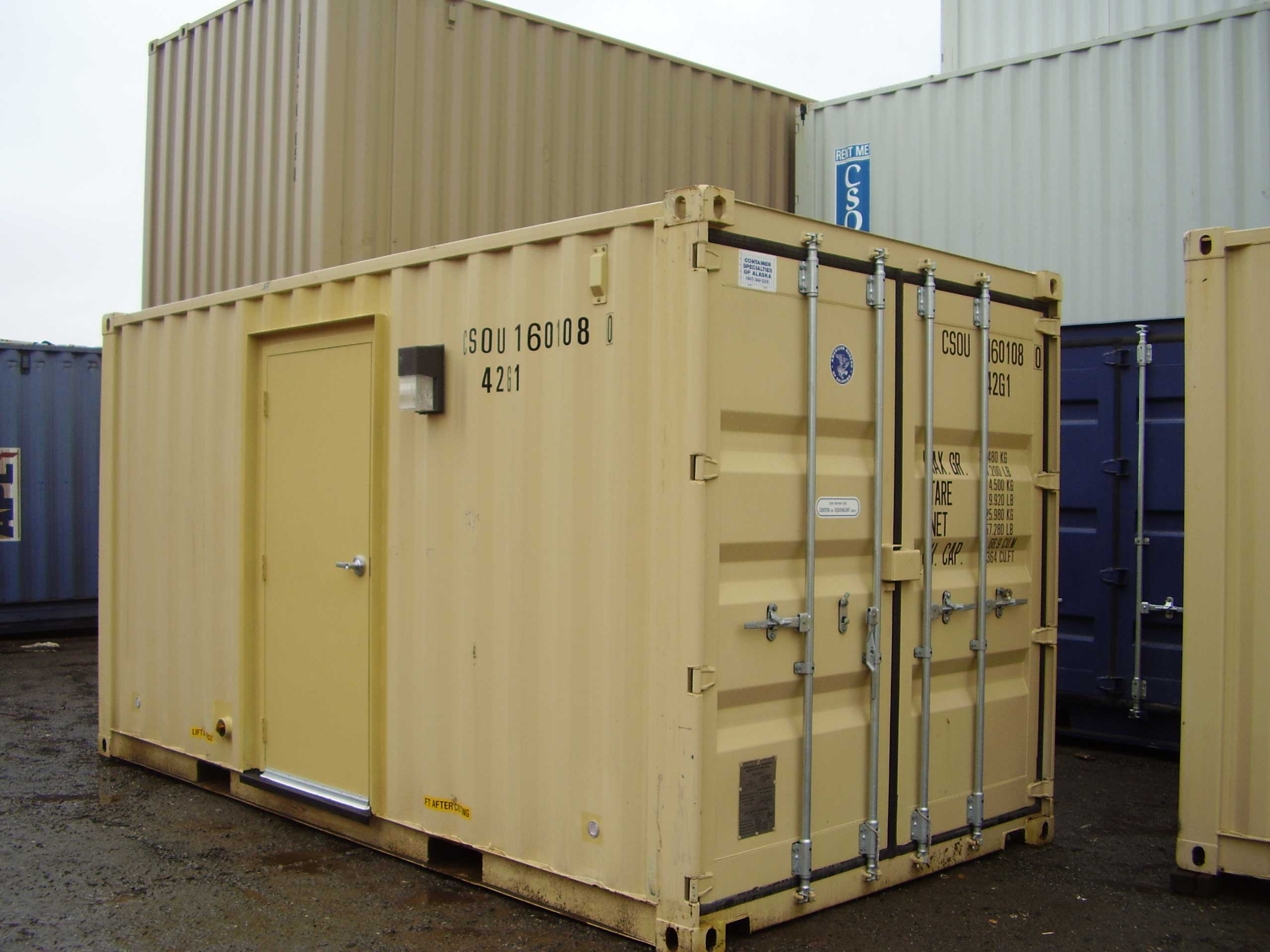 Off/onsite battery power container conversion project.  Provide battery power at remote locations using a container converted to a backup power source, such as this battery power container created for Pogo Mine.