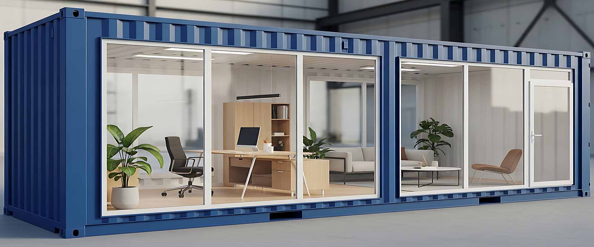 Modular office container workspace